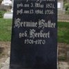 Herbert Wilhelm 1871-1936 Fleischer Hermine 1877-1914 Grabstein